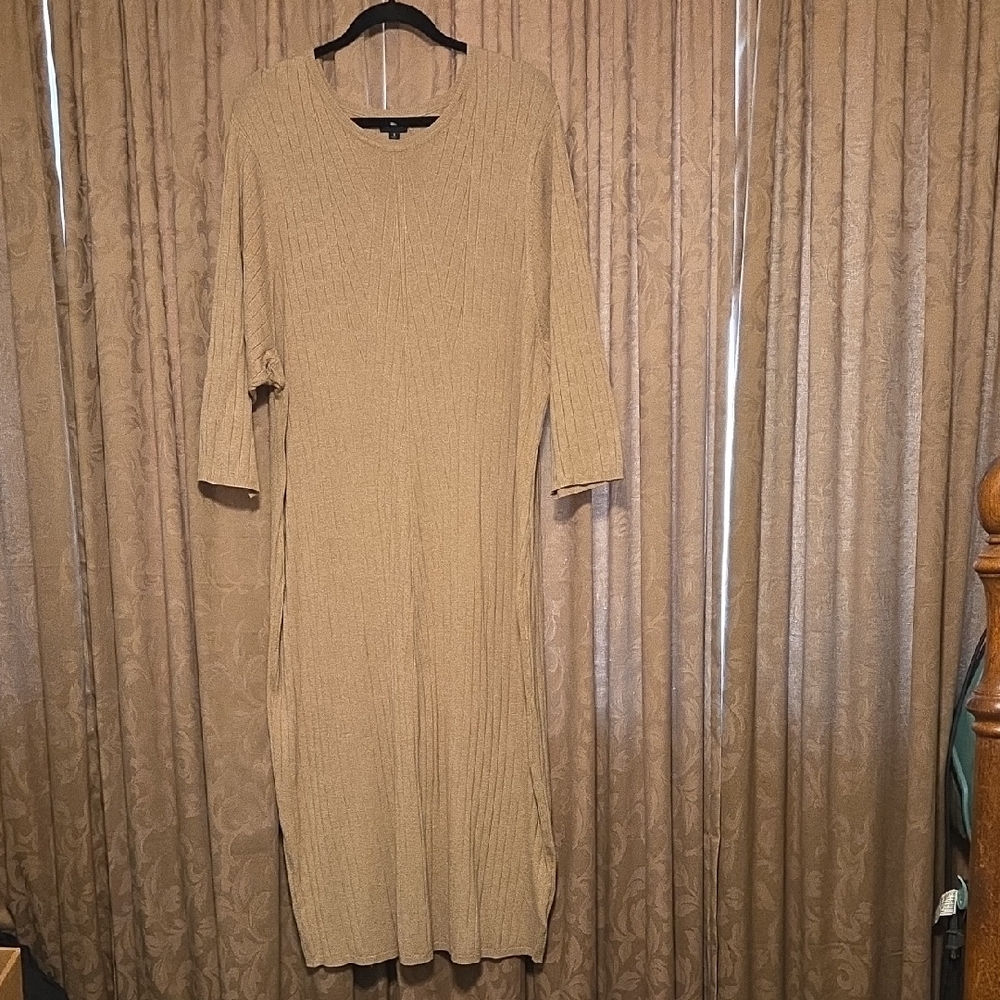 Torrid Tan 3/4 Sleeve Dress